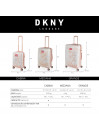 Set mit 2/3 Koffern (Kabine, Medium und Large) Dkny-561 Rebellion rigida mit einem Fassungsvermögen von 100 l