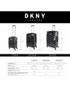 Set von 2/3 Koffern (Cabin, Medium und Large) Dkny-905 On Repeat starr mit 103 L Kapazität