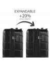 Conjunto de 2/3 malas (Cabin, Medium e Large) Dkny-911 Side Tracked Rigid com 100 L de capacidade