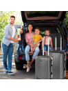 Medium Sevron Rigid Suitcases With Capacity Of 68 L