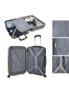 Medium Sevron Rigid Suitcases With Capacity Of 68 L