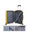 Set Di 2/3 Valigie (Cabina, Media E Grande) Sevron Rigida Con Capacità Di 104 L