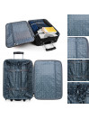 Suitcase cabin Itaca T71950 Textile trip Itaca
