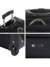 Suitcase cabin Itaca T71950 Textile trip Itaca