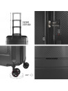 Set de 2/3 valises (Cabin, Medium et Large) en Oxford rigide d une capacité de 95 L.