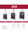 Set de 2/3 valises (Cabin, Medium et Large) en Oxford rigide d une capacité de 95 L.