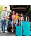 Set of 2/3 suitcases (Cabin, Medium and Large) Moscow rigid/soft with capacity of 87 L