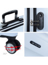 Medium Elba rigid suitcases with capacity of 99 L