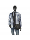 Lois Haltom men s/women s messenger bag in eco-leather