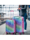 Set of Suitcases cabin and medium Skpat Shine like a star capacity 98,5 L