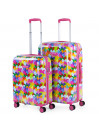 Set di valigie (cabina e mediana) Cuori rigidi in policarbonato con capacità di 95 L