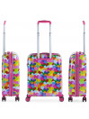 Suitcase cabin and toiletry bag Agatha Ruiz de la Prada hearts colors