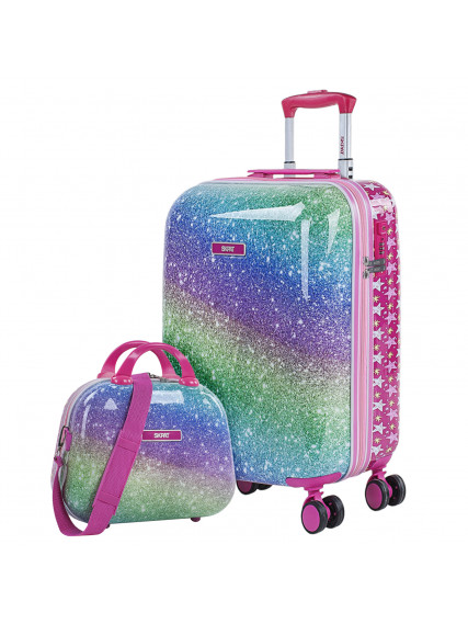 Cabin suitcase and toiletry...