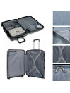 Conjunto de 2/3 malas (Cabine, Médio e Grande) Elba rigida com capacidade de L