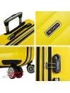 Set of 2/3 suitcases (Cabin, Medium and Large) Simoa rigida with capacity of 99 L