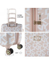 Dkny-626 Signature Hardside rigid 61 L capacity medium suitcases