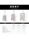 Dkny-626 Signature Hardside rigid 61 L capacity medium suitcases