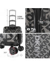Set de 2/3 valises (Cabin, Medium et Large) Dkny-3100 Step & Repeat rigide d une capacité de L