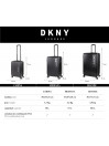 Conjunto de 2/3 malas (Cabine, Média e Grande) Dkny-3103 Simply Put rígidas com uma capacidade de L