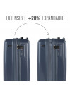 Conjunto de 2/3 malas (Cabine, Média e Grande) Dkny-1030 Linear rígida com 97 L de capacidade