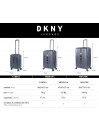 Set di 2/3 valigie (Cabina, Media e Grande) Dkny-1030 Lineare rigida con capacità 97 L
