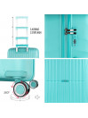 Crawley medium size rigid/soft suitcases with L capacity