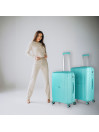 Crawley medium size rigid/soft suitcases with L capacity