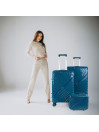 Danubio medium sized hard/soft suitcases with 94 L capacity