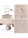 Set di 2/3 valigie (Cabin, Medium e Large) Danubio rigide/morbide con capacità di 94 L.