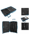 Danubio medium sized hard/soft suitcases with 62 L capacity