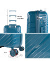 Danubio medium sized hard/soft suitcases with 62 L capacity