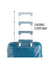 Danubio medium sized hard/soft suitcases with 62 L capacity