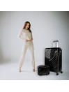 [Set of 3 suitcases (Cabin, Medium and Large)] Danubio rigid/soft with a capacity of 94 L.