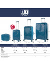 Danubio medium sized hard/soft suitcases with 62 L capacity