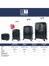 [Conjunto de 3 malas (Cabin, Medium e Large)] Danubio rígido/soft com uma capacidade de 94 L.