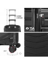 Valises moyennes Varese avec une capacité de 95 L