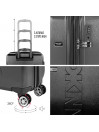 Set of 2/3 suitcases (Cabin, Medium and Large) Dkny-3108 Inline rigid with capacity of L
