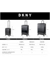 Set of 2/3 suitcases (Cabin, Medium and Large) Dkny-3108 Inline rigid with capacity of L