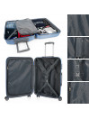 Stickers medium sized hard/soft suitcases with 63 L capacity