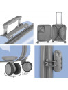 Stickers medium sized hard/soft suitcases with 63 L capacity