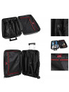 Varese cabin suitcases rigid/soft with 38 L capacity