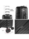 Medium rigid/soft suitcases with a capacity of L