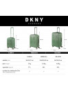 Set of 2/3 suitcases (Cabin, Medium and Large) Dkny-2004 Remix rigida with capacity of L
