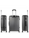 Medium Sevron rigid suitcases with L capacity