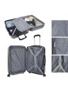 Set of 2/3 suitcases (Cabin, Medium and Large) Sevron rigid with capacity of L