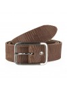 Ceinture en cuir véritable. Boucle à goupille unique. Confortable flexible et durable. Coffret cadeau. Pour s'habiller avec s
