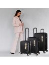 Set of 2/3 suitcases (Cabin, Medium and Large) Dkny-3105 Metro rigid with capacity of L