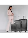 Conjunto de 2/3 malas (Cabine, Média e Grande) Dkny-3108 rígidas em linha com capacidade de L