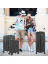 Medium hard/soft suitcases with a capacity of L