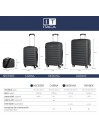 Simoa Rigid Medium Suitcases With L Capacity